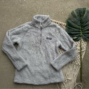 Patagonia Grey 1/4 Zip Fleece Pullover Size Small